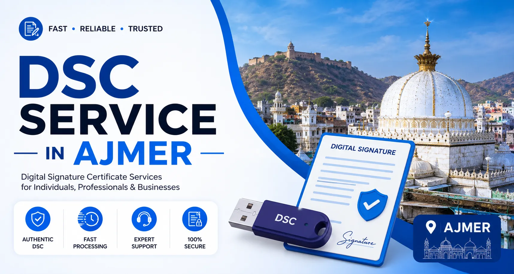 Digital Signature Certificate in  Ajmer - Rajasthan DSC